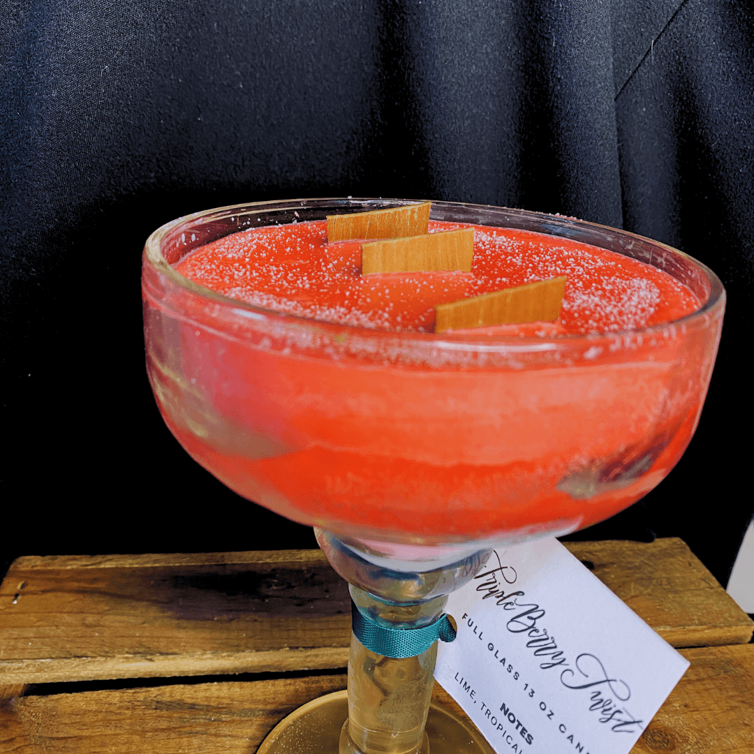 Aroma On The Rocks - Wholesale Novelty Candle - Triple Berry Twist Full Glass3