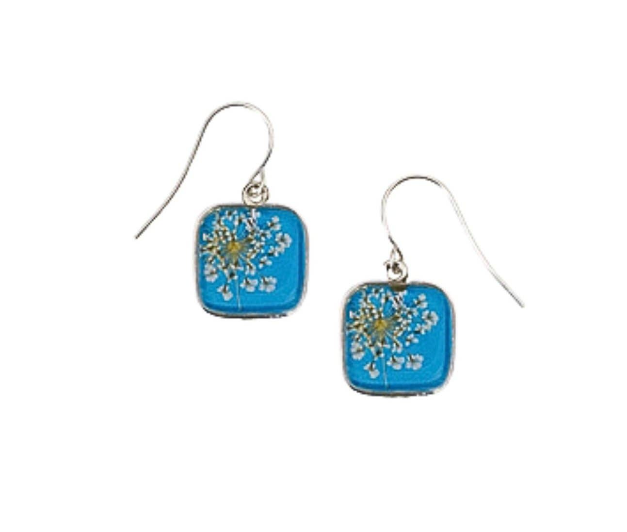 Shari Dixon - Wholesale Dangle Earrings - Laceflower on Belize Breeze Petite Square Earrings0