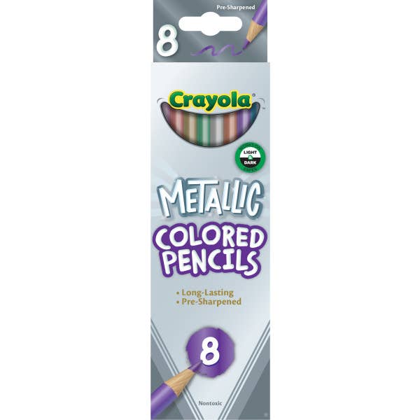 Really Big Coloring Books | ColoringBook.com - Wholesale Colored Pencil - Crayola 8 Count Metallic Colored Pencils, Long