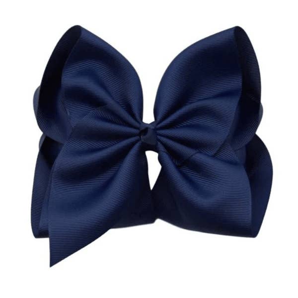 The Solid Bow - Wholesale Hair Bow - Kids - 6 inch Solid Grosgrain Bow/Alligator Clip5