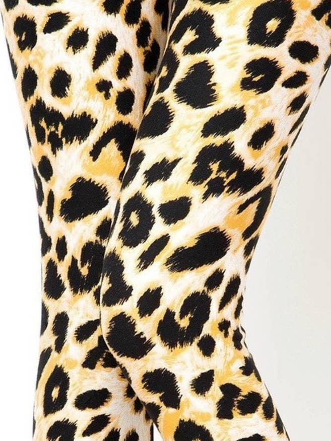 Leggings sexy leopardati con stampa animalier 3x4x EXTRA PLUS per la vendita all'ingrosso da parte di Love 4 Leggings