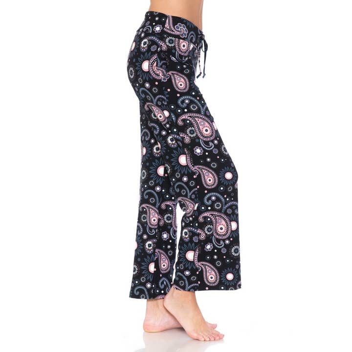MULTI Buttery Soft Print Pajama Pants with Drawstring for wholesale on Faire