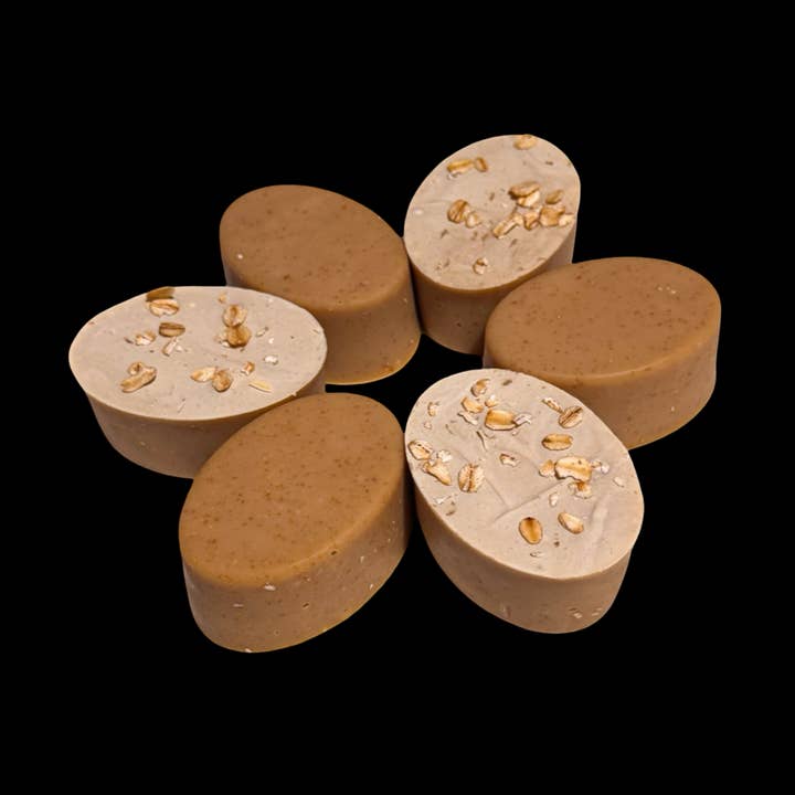 Oatmeal, Honey & Milk Artisan Soap Oval for wholesale by Phoenix Bath and Body