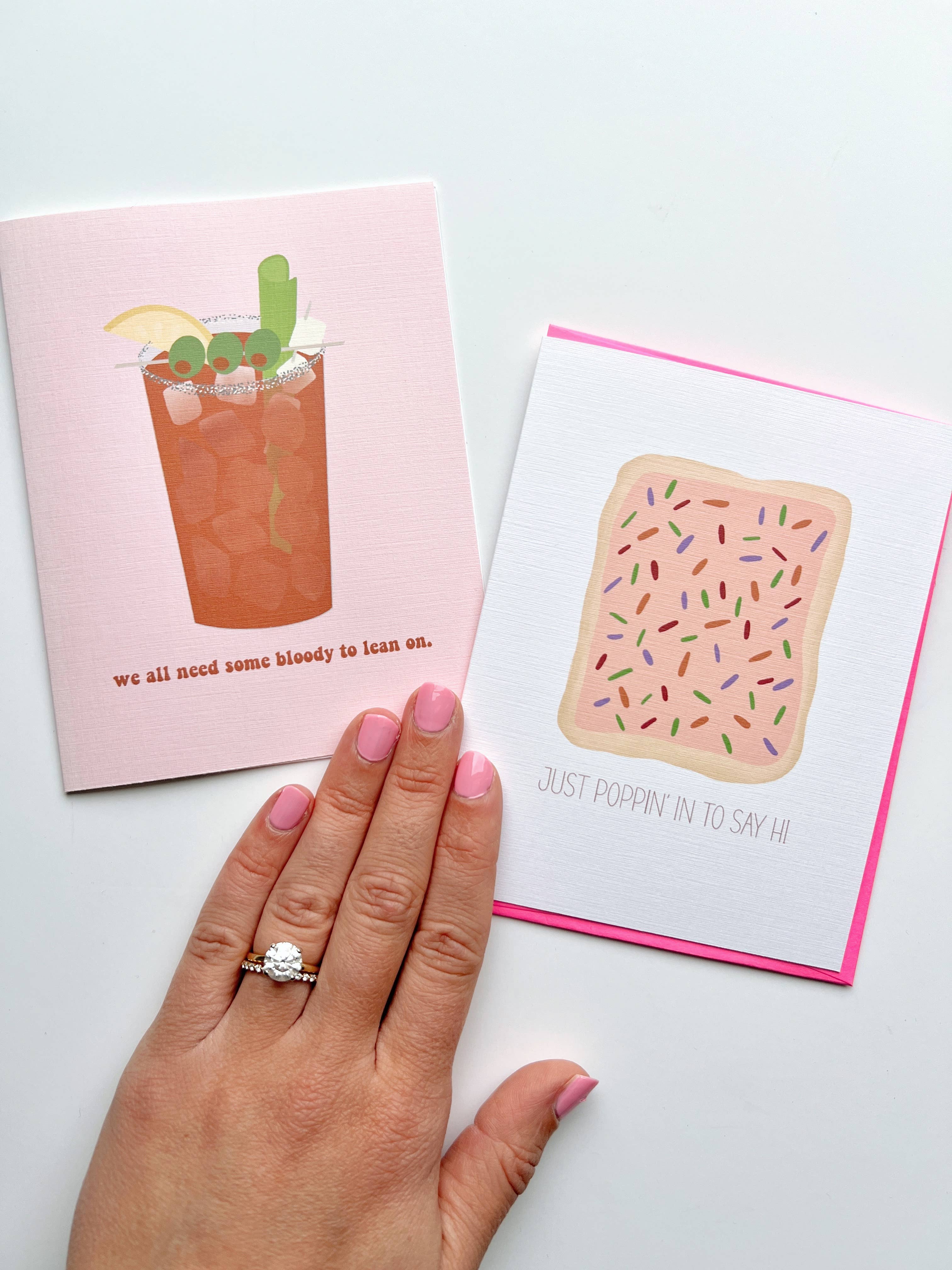 Kelly Scott Design Co - Wholesale Everyday Greeting Card - Bloody Mary Card -- Funny Cocktail Card // Cocktail Card1