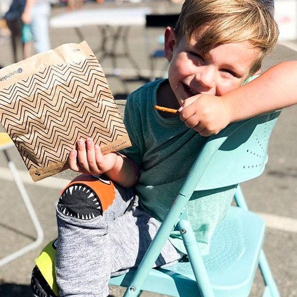 Lunchskins - Wholesale Food Storage Wrap/Bag - Compostable XL Sandwich Bags 50ct – Chevron Print9