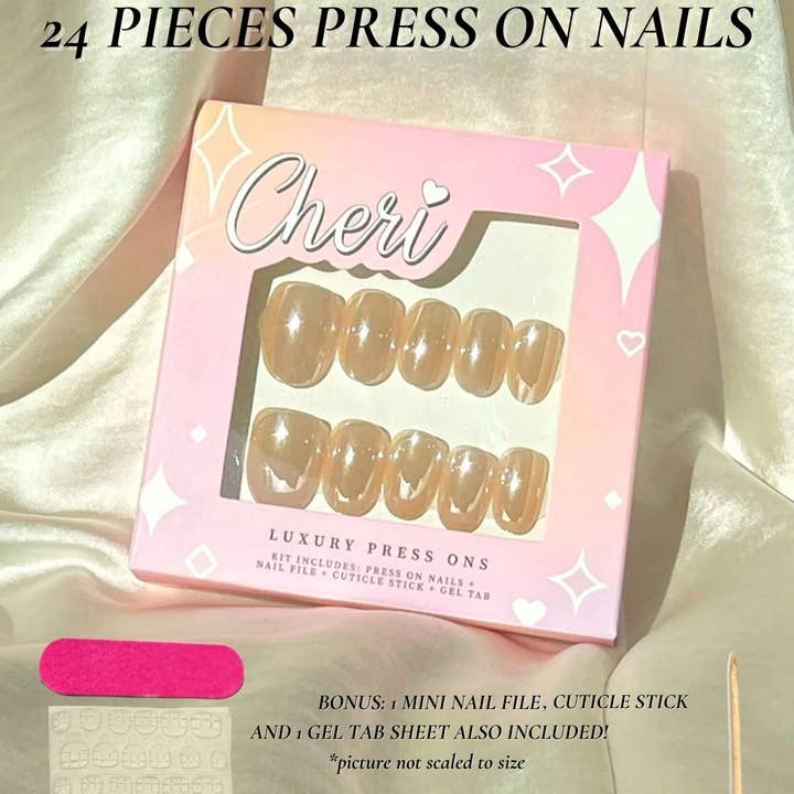 Cheri Press Ons - Wholesale Press-On/Fake Nails - Press On Nail Kit Style #14