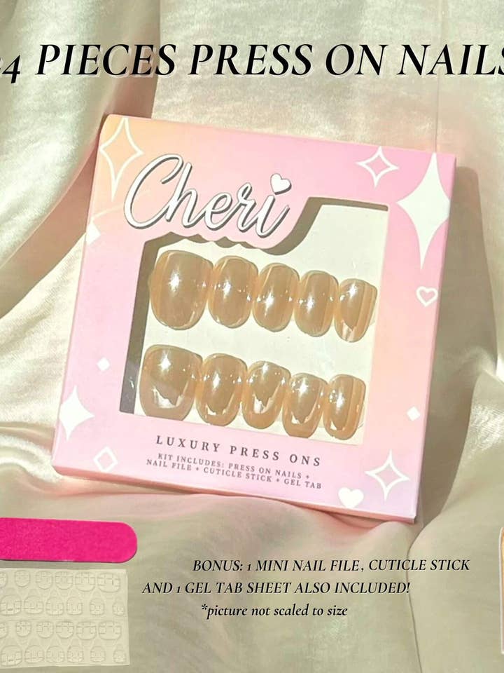 Kit à ongles Press On Style #14 pour la vente par Cheri Press Ons