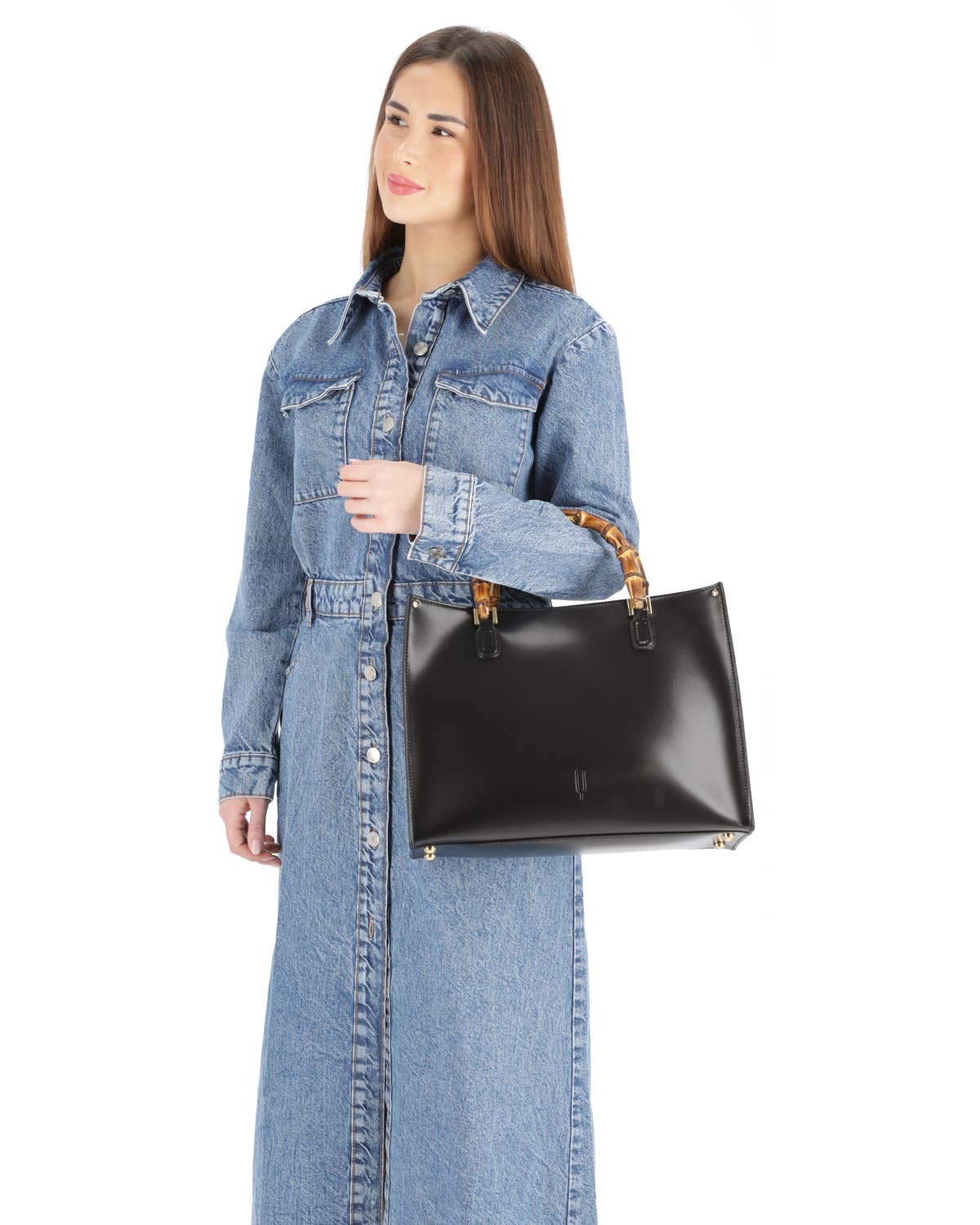 Quarzovivo – Mala com alça superior – Mulher por atacado – Bolsa de couro lisa feita na Itália - Elettra4