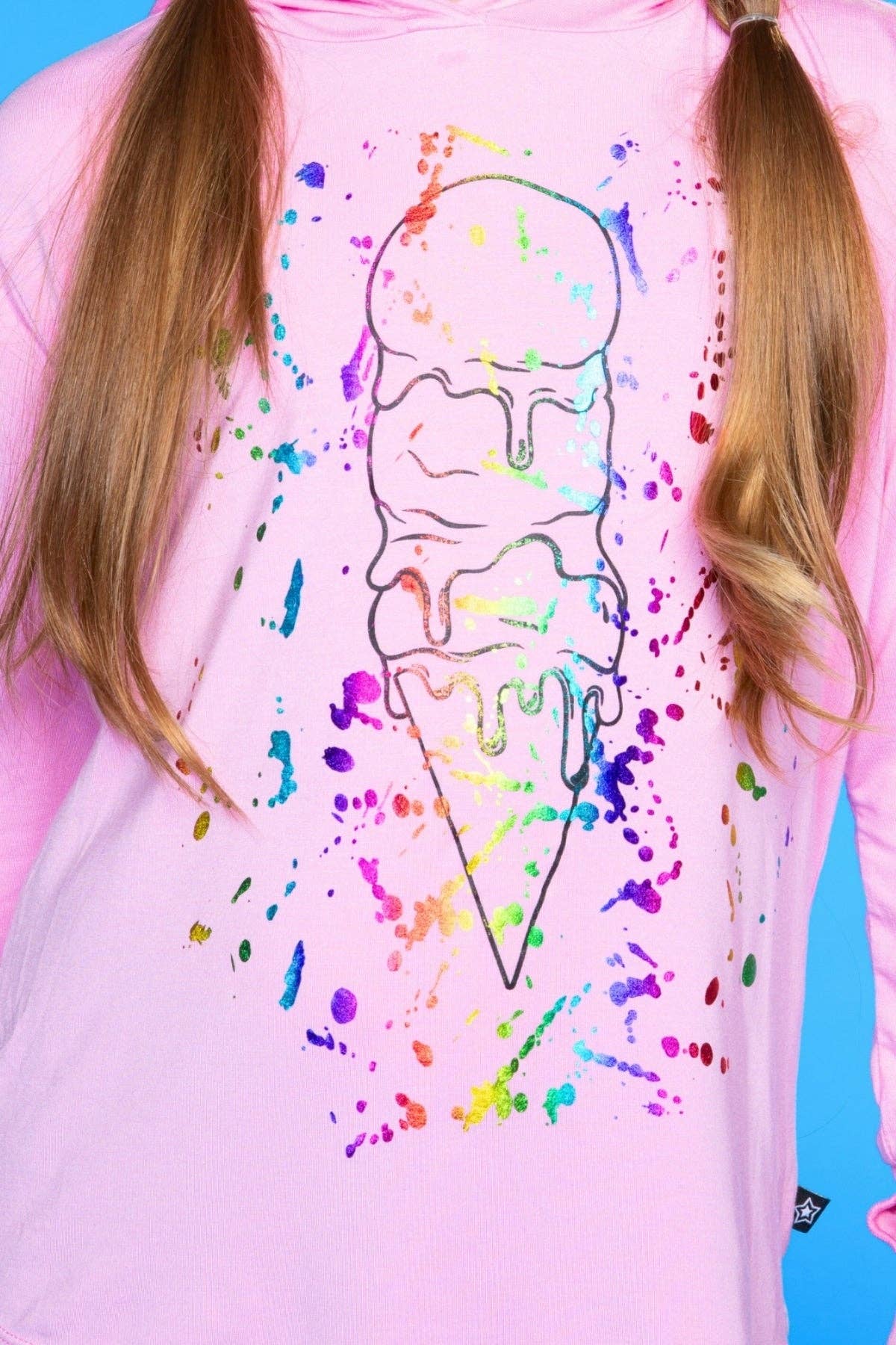 PixieLane – Großhandel Hoodie – Kinder – Modal-Strickpullover mit Kapuze und Daumenlöchern11