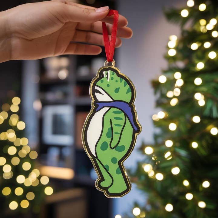 TMLECOM LTD – wholesale Ornament – Portland Frog Protester Acrylic Ornament, Anti ICE Ornament4