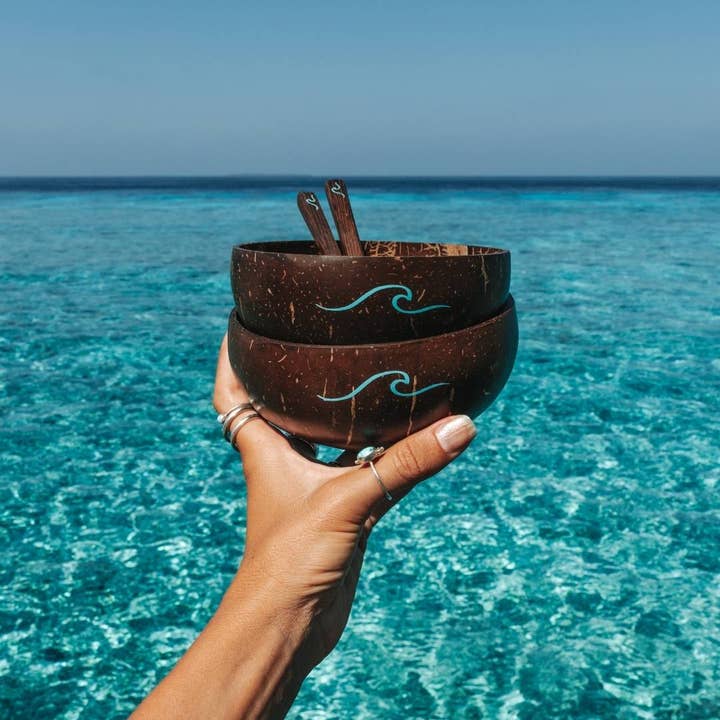 Coconut Bowls - Wholesale Bowl - Wave Coconut Bowl1