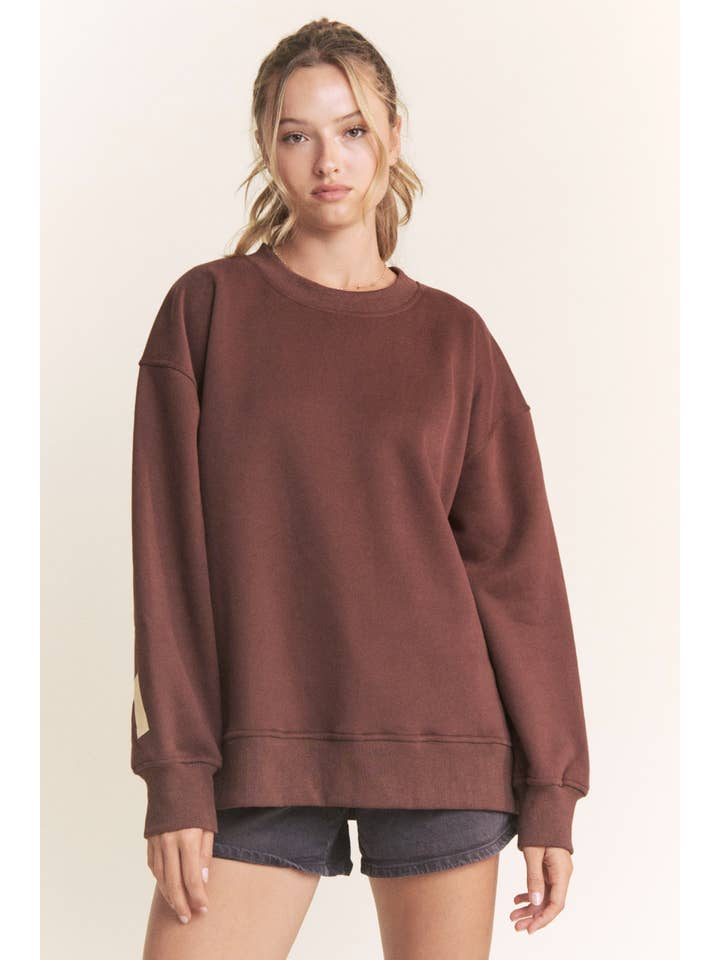 JADE BY JANE - Wholesale Graphic Sweatshirt - Women's - Be Yourself Love Yourself Printed Oversized Sweatshirt16