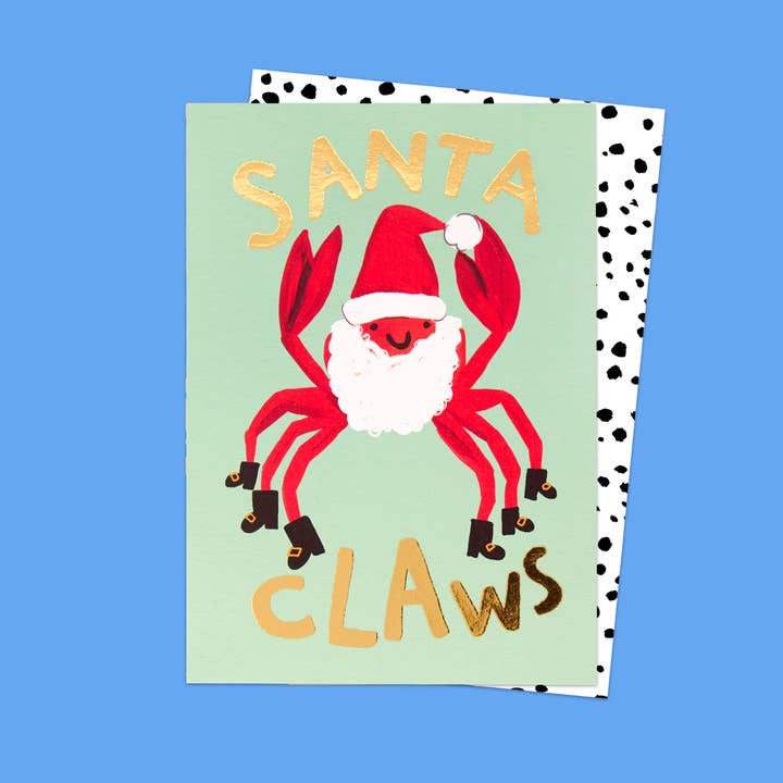 Cartão de Natal Papai Noel Claws por atacado de Eleanor Bowmer