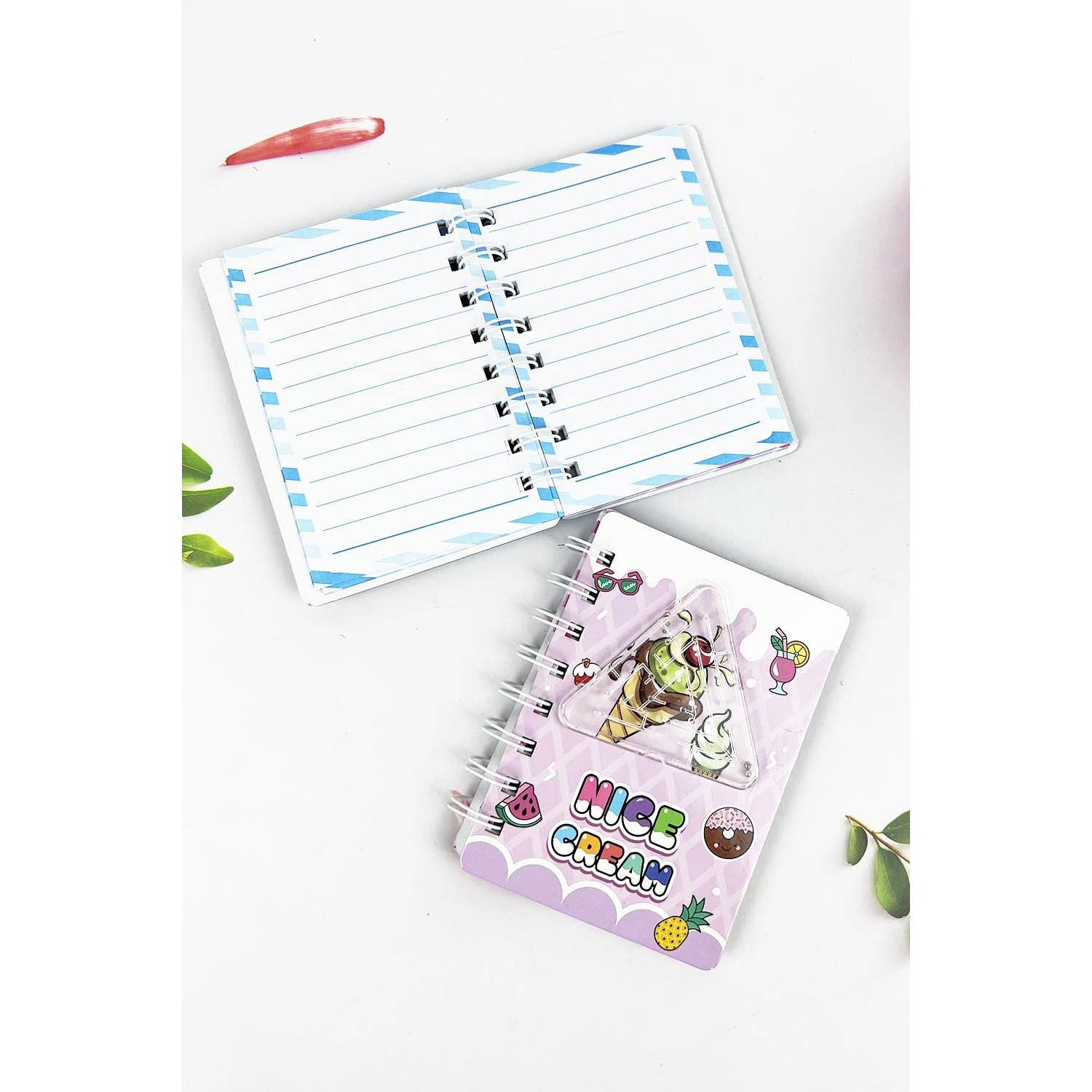 ASSORTED MINI NOTE BOOK OF DONUT ICE CREAM FRUIT PRINT WITH GAME
 for wholesale on Faire3