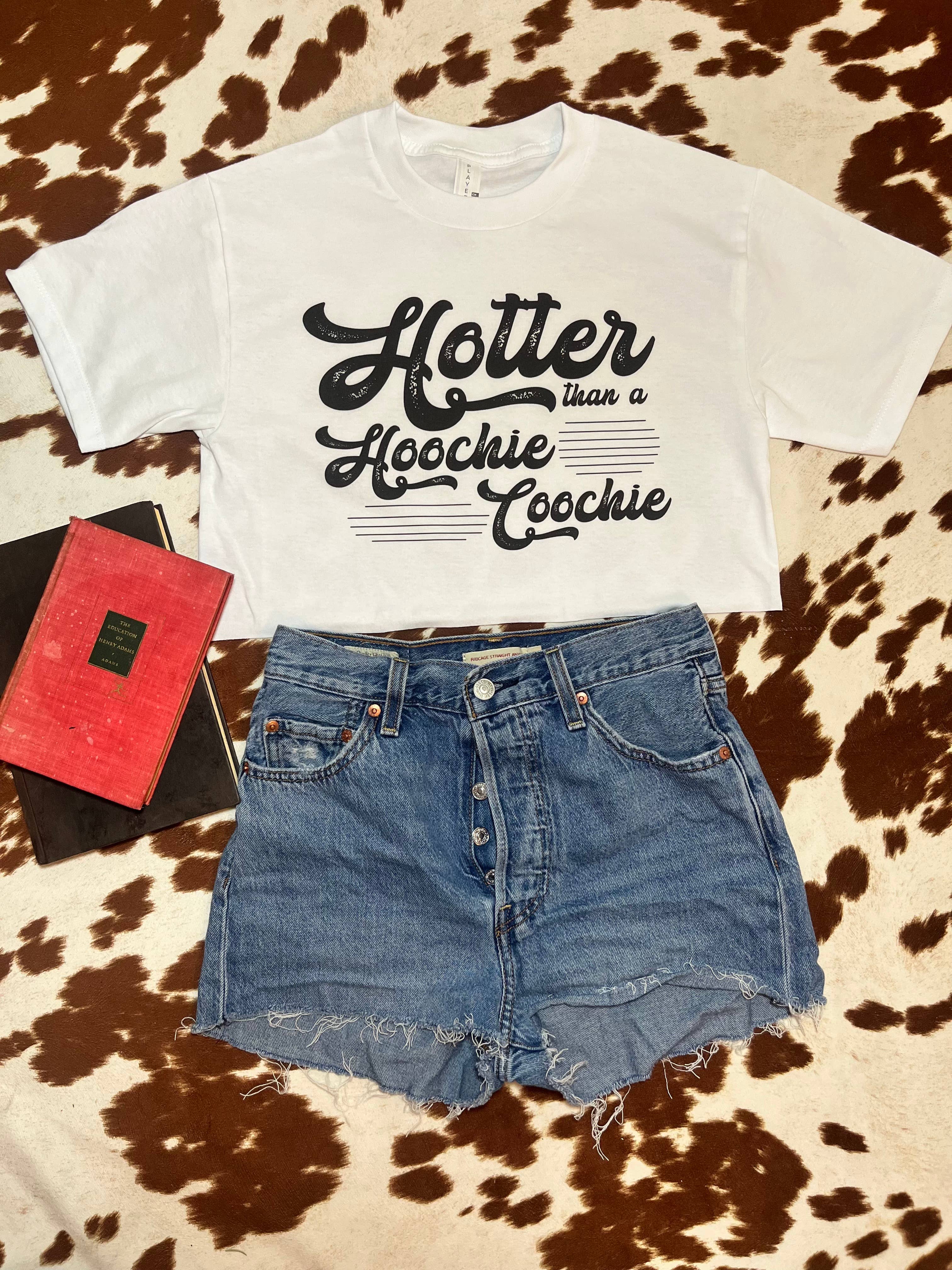 LA PRINT AND STITCH - Wholesale Screen Printed T-Shirt - Women's - Hotter Crop Top