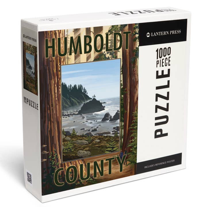 1000 PIECE PUZZLE Humboldt County, California, Redwoods for wholesale by Lantern Press