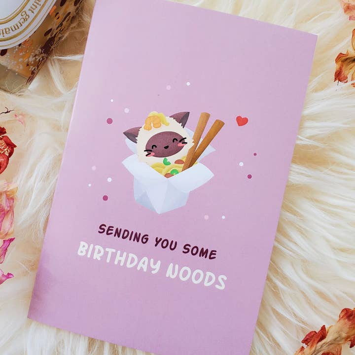 Birthday Noods | Birthday Joke Card | Funny Noodle Birthday for wholesale by Science cobs