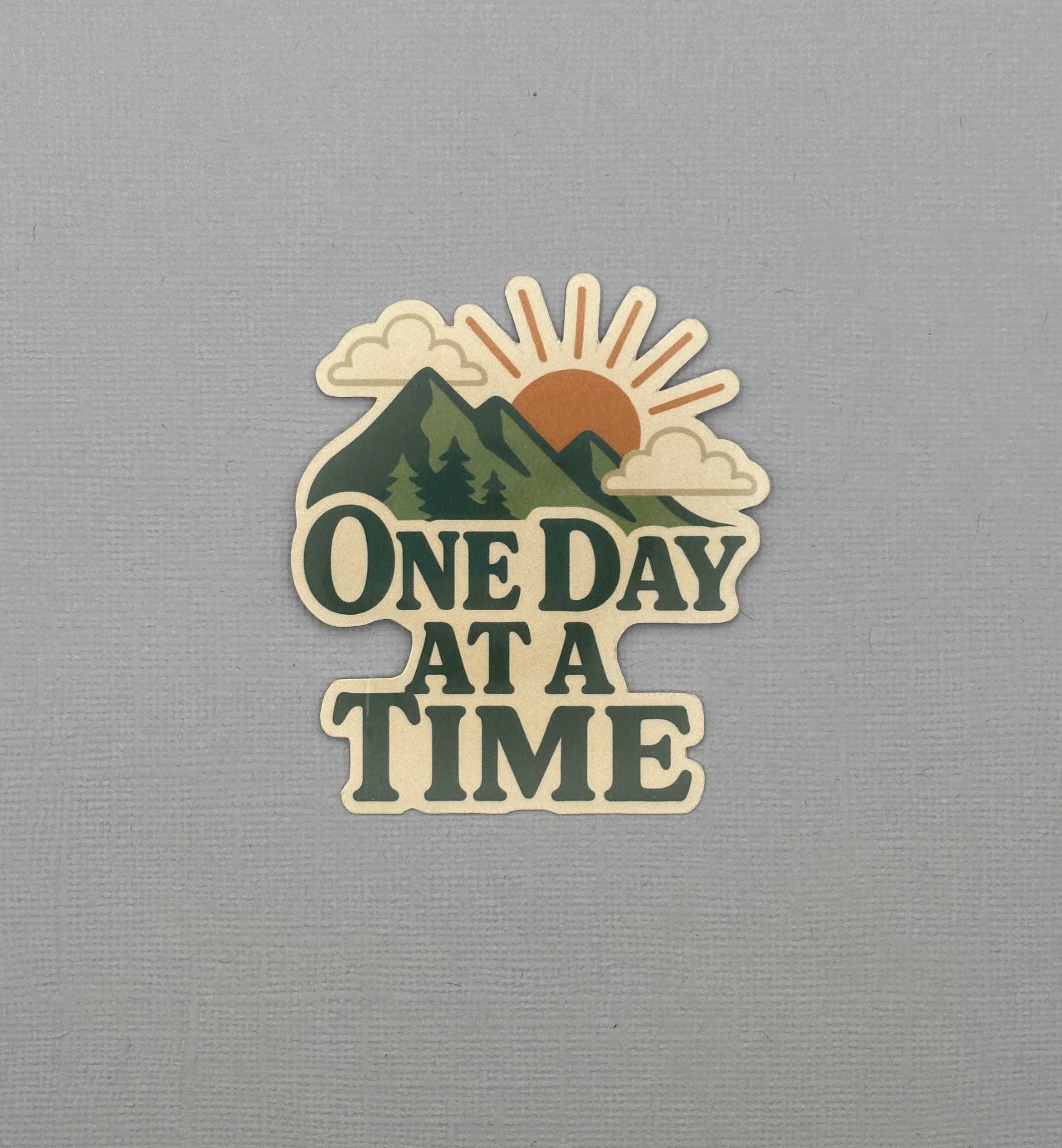 Made with Monday - Wholesale Sticker - One Day at a Time Sticker