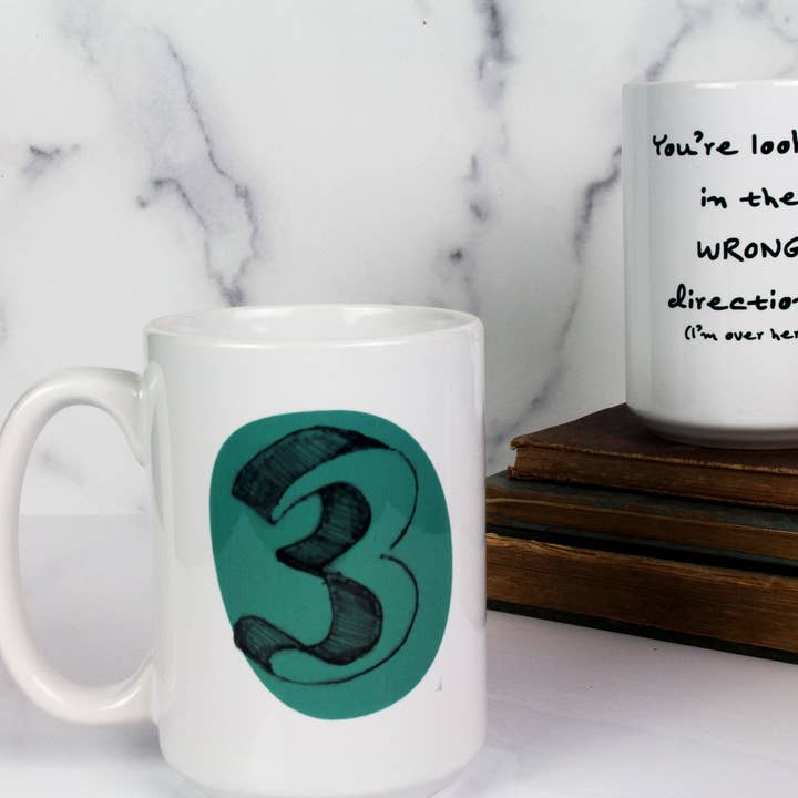 The Enneagram Number Mug - Number Three (The Performer) for wholesale by Drinklings Coffee and Mugs