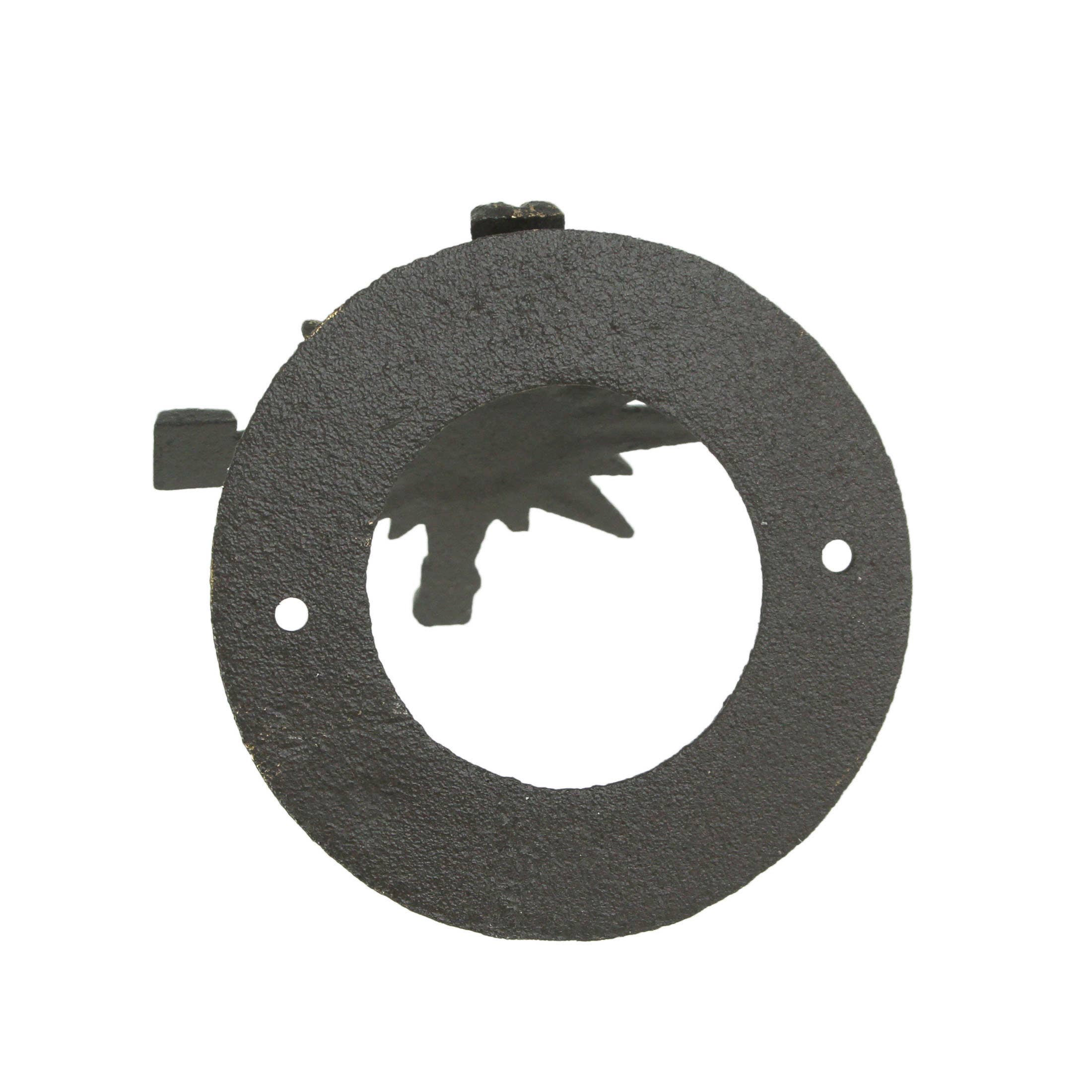 Zeckos - Vendita all'ingrosso Manopola/pomello - Battiporta in ghisa con rosetta dei bussoli/sole, colore: bronzo2