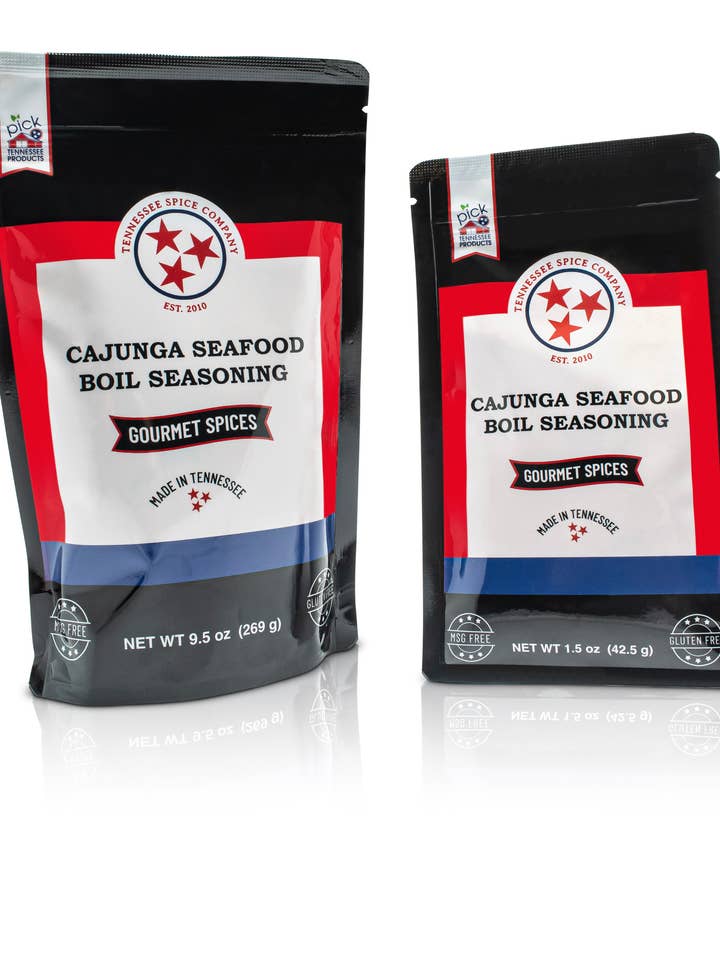 Cajunga Low Country Boil - TN Spice (9.5 oz) for wholesale by Lagniappe Spice & Tennessee Spice Company