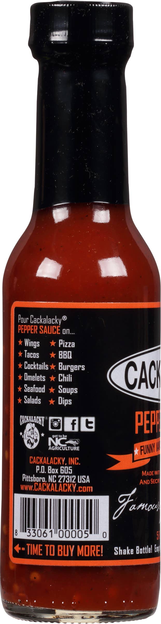 Cackalacky® - Vente Sauces piquantes - Sauce au poivre Cackalacky® (5 oz.)2