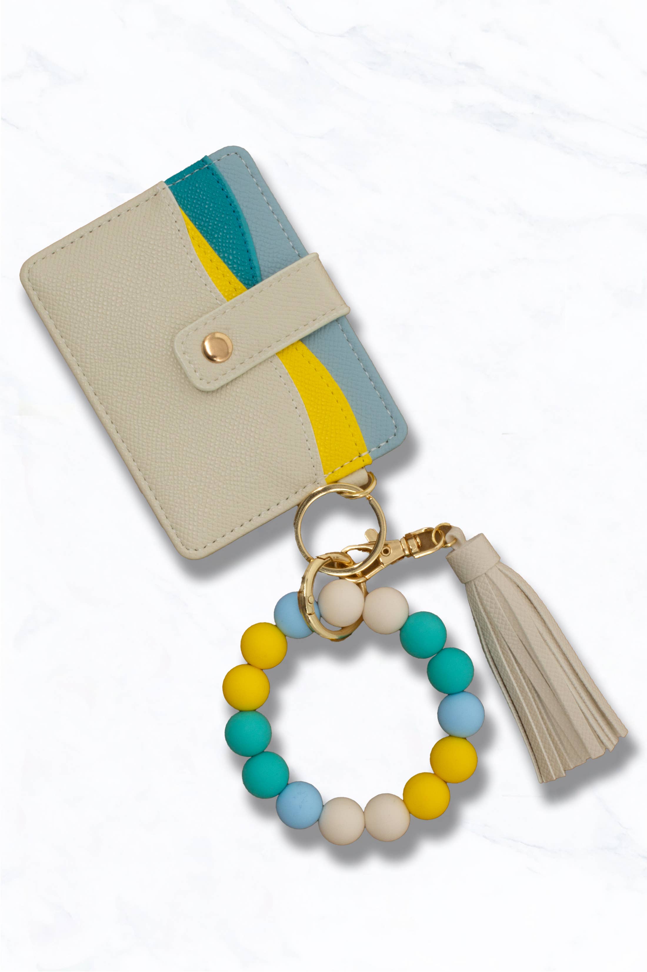 Suzie Q USA - Vente Porte-cartes – femme - Porte-cartes en simili cuir avec porte-clés0