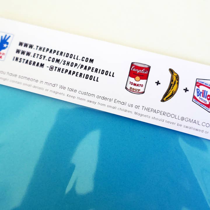 THE PAPER IDOLL - Wholesale Magnet - 3 ASSORTED ART MAGNET SETS |ARTIST SERIES | CONTEMPORARY ART10