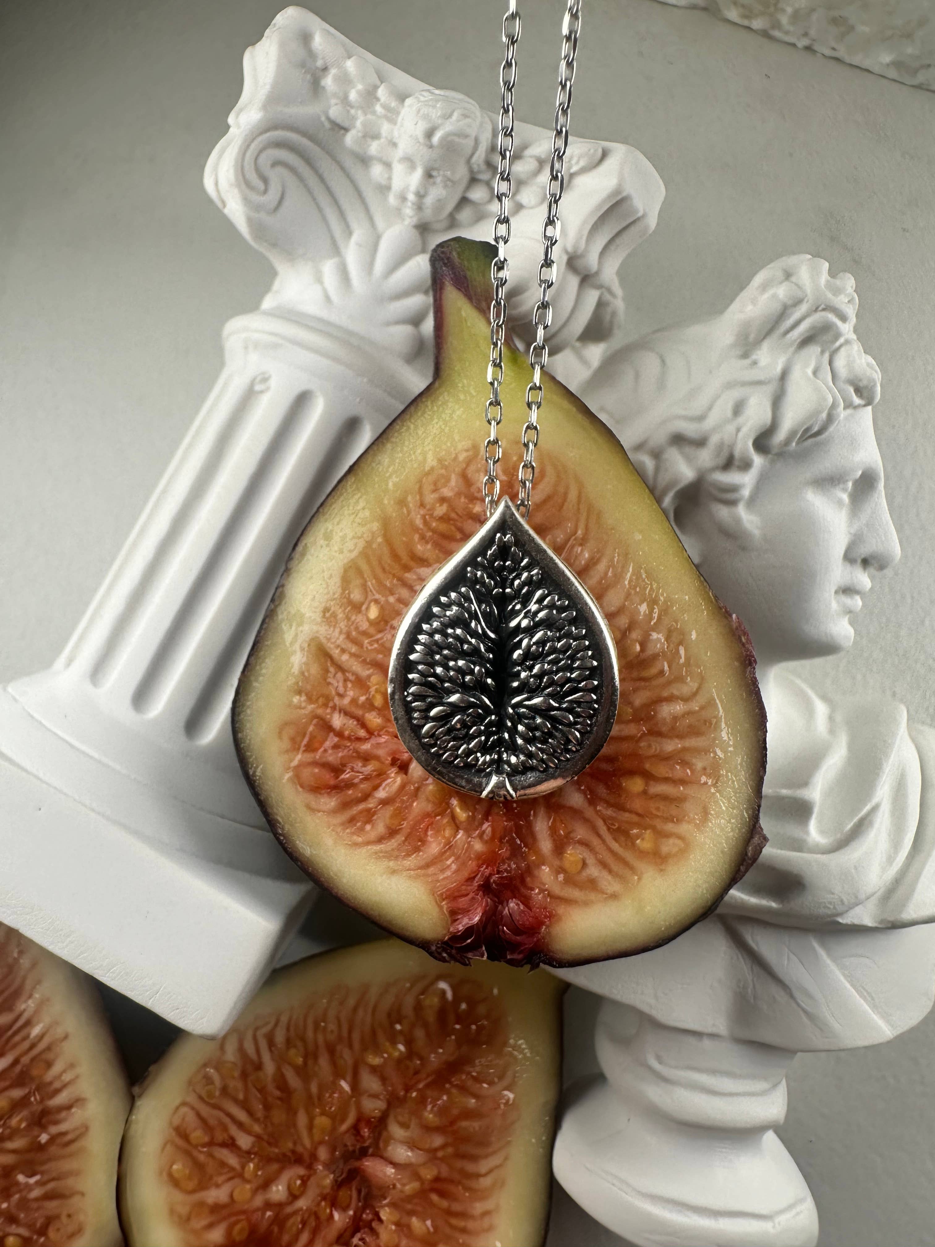 Flesh & Soul - Wholesale Pendant/Charm Necklace - FIG NECKLACE - Dionysian Symbol of HEDONISM and Celebration 0