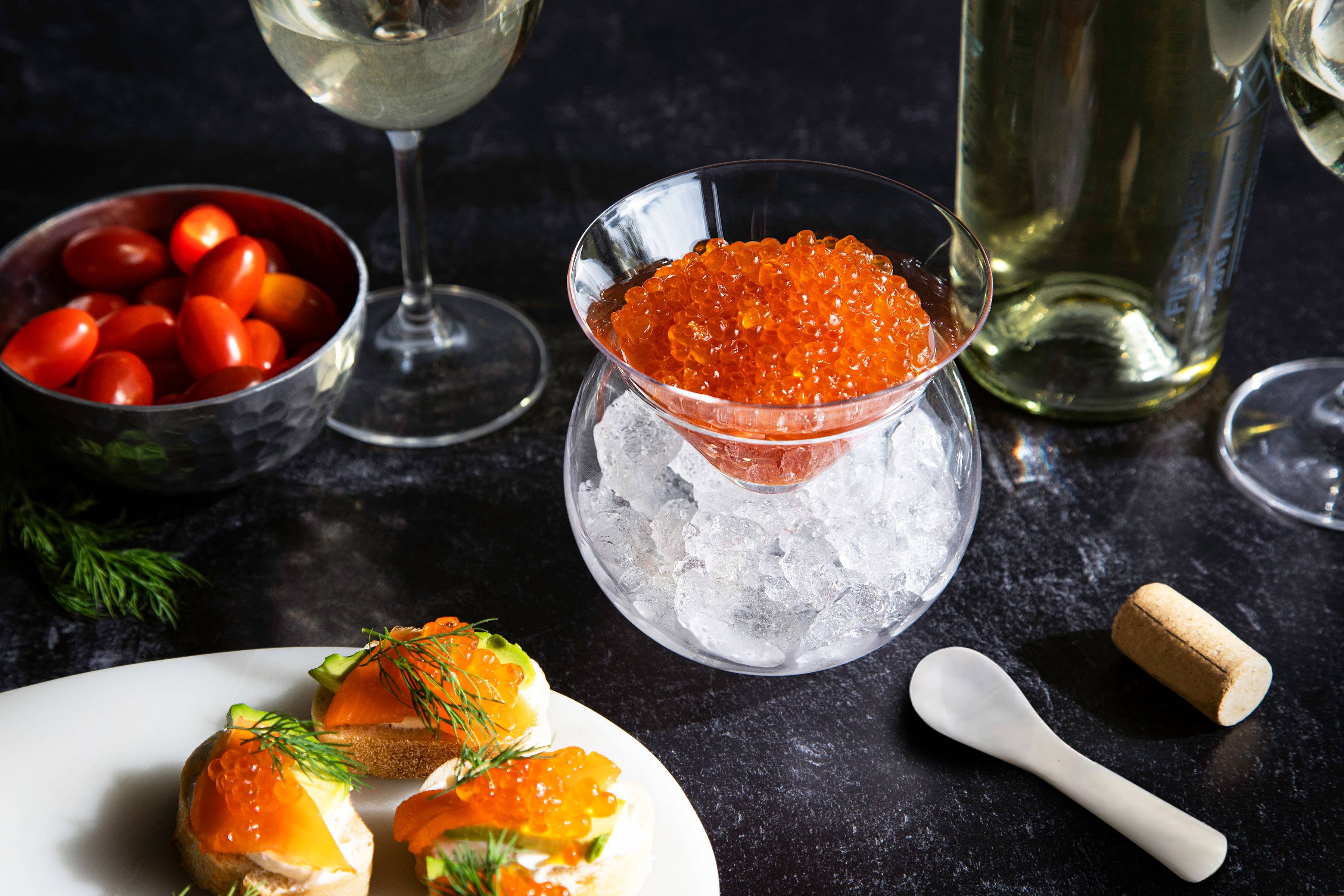 Kook - Wholesale Cocktail/Liquor Glass - Kook Glass Caviar Chiller Dish & Martini Glass1