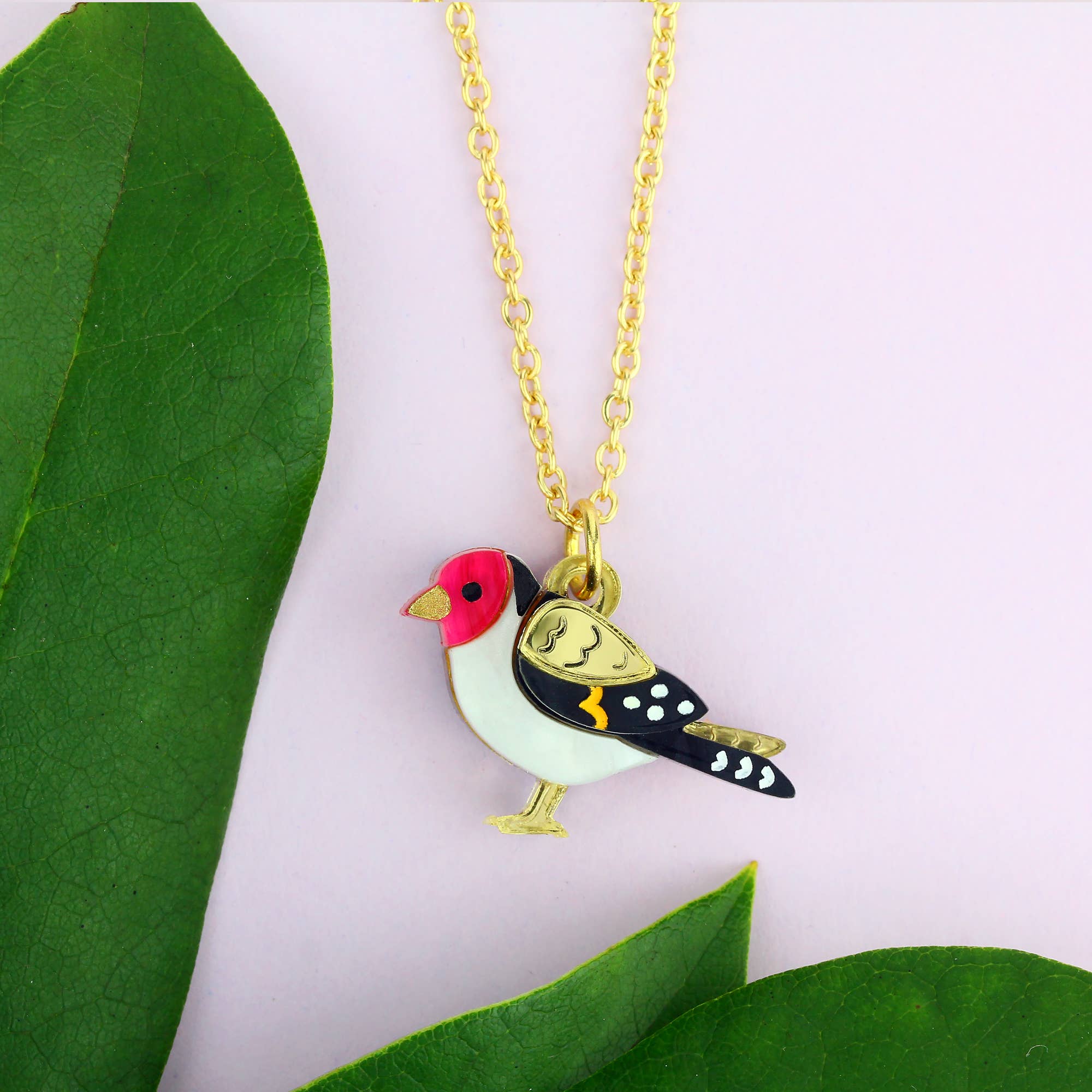 Little Moose - Wholesale Pendant/Charm Necklace - Goldfinch Charm Necklace0
