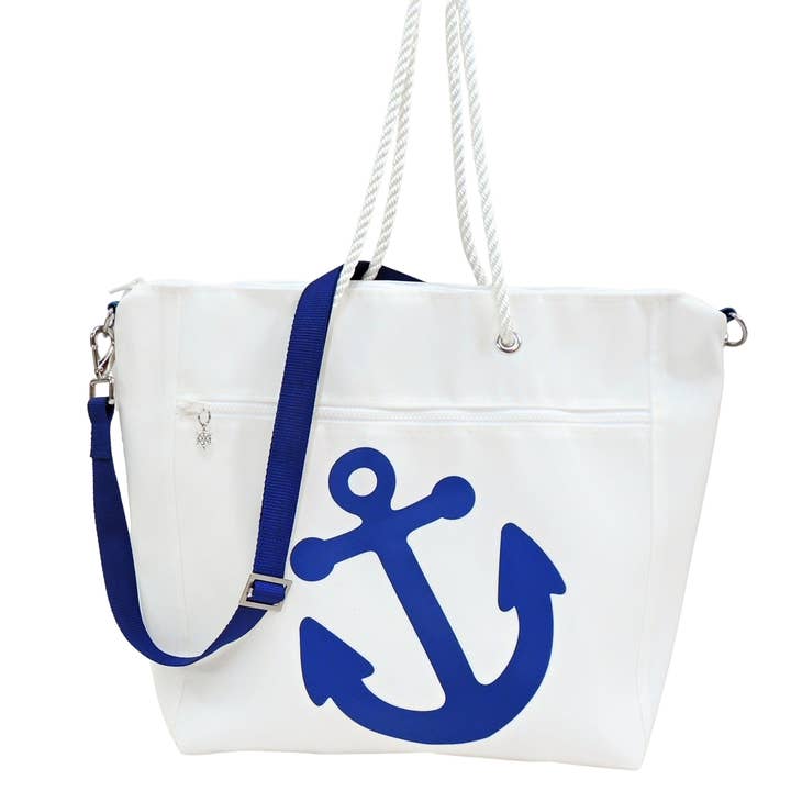 Zippered Sailcloth Tote for wholesale by Mainland Canvas