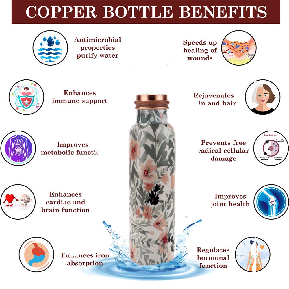 Perilla Home - Wholesale Water Bottle - Leaf Copper Bottle (1L)6