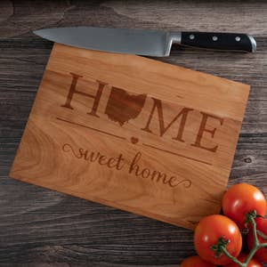 Idaho, Home State Engrave, Bamboo Cutting Board, Small