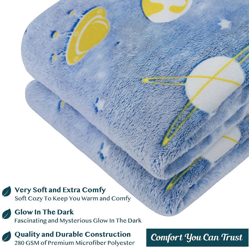 Pavilia – wholesale Throw blanket – Glow In The Dark Fleece Throw Blanket45