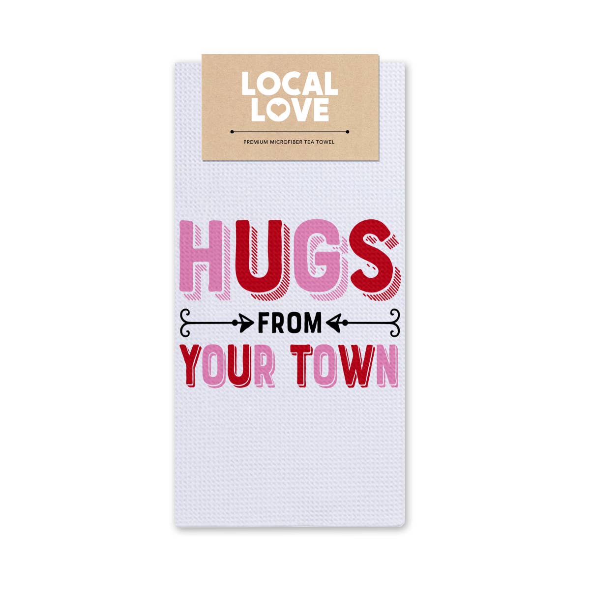 Rock Scissor Paper - Wholesale Tea Towel - Hugs Name Drop City Tea Towel - Multicolored0