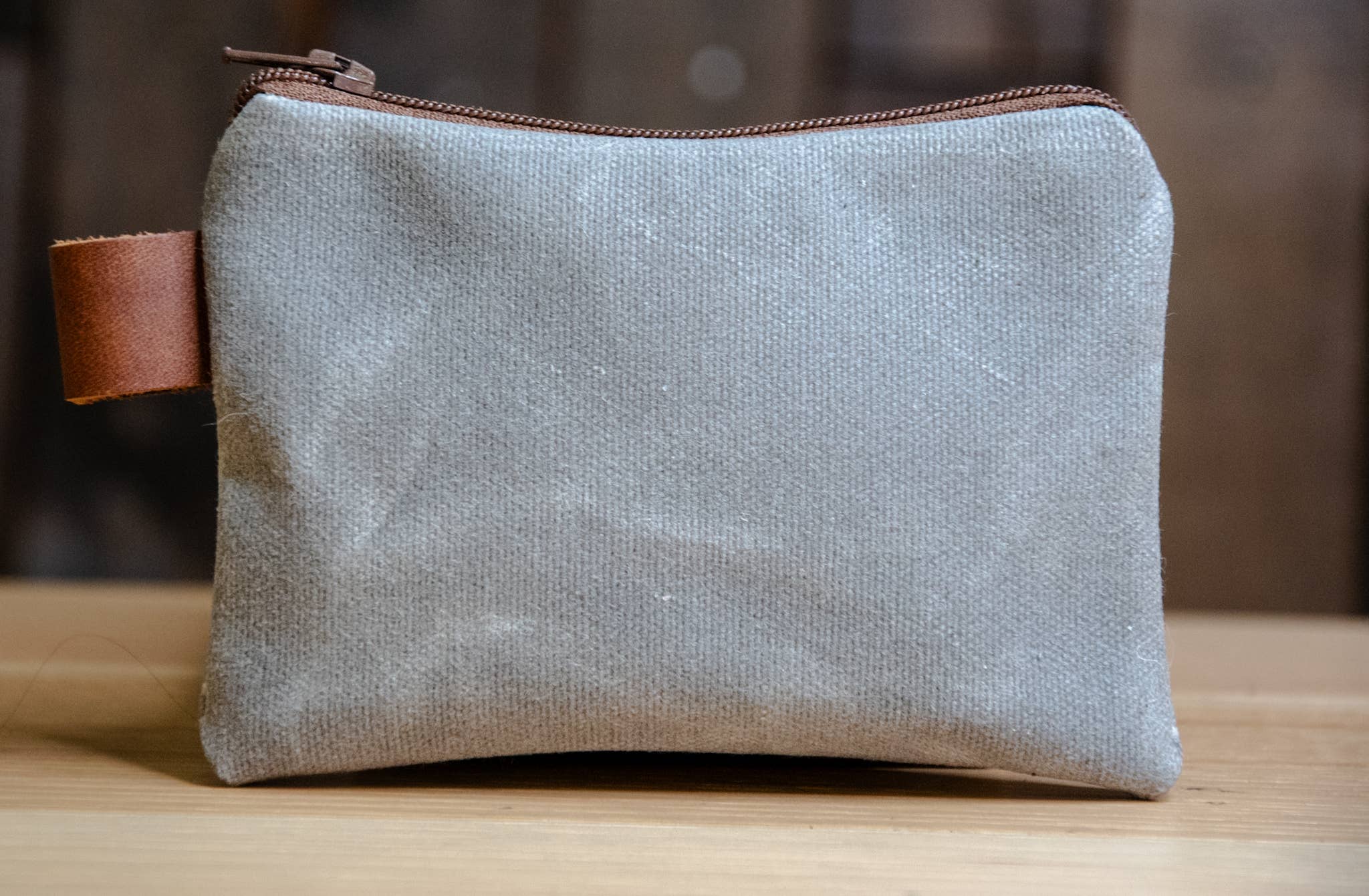 In Blue Handmade - Wholesale Pouch - Unisex - Small Handmade Waxed Canvas Zipper Pouch14