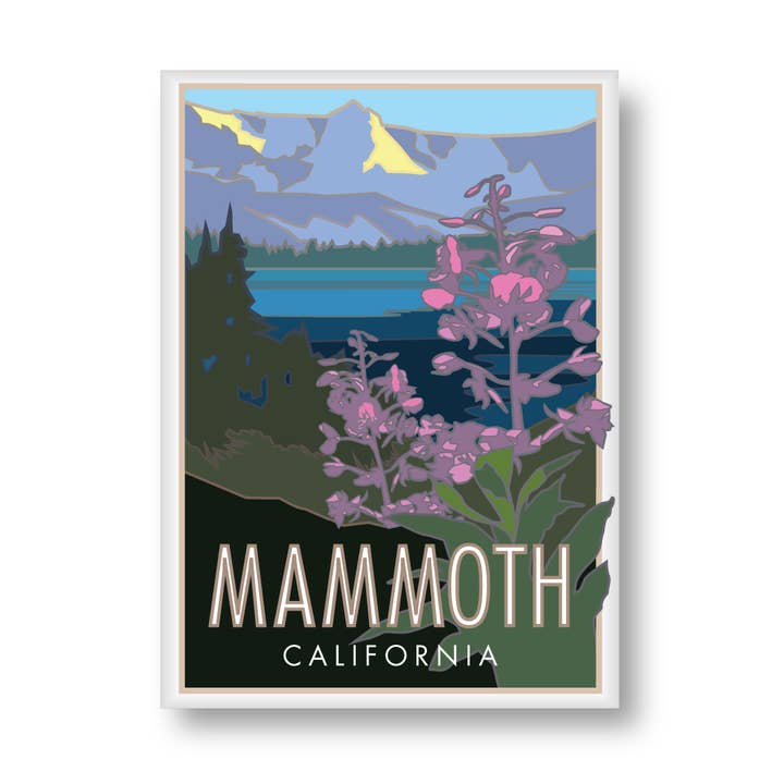 Travel Posters by M&W Design Co. - Vente Aimants - Mammoth, Californie - Aimant0