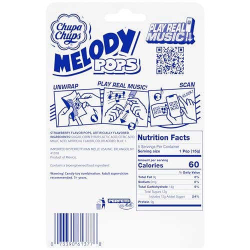 Shop The King - Wholesale Lollipop - Melody Pop Straw Peg Bag 5pc 1 Per Peg2