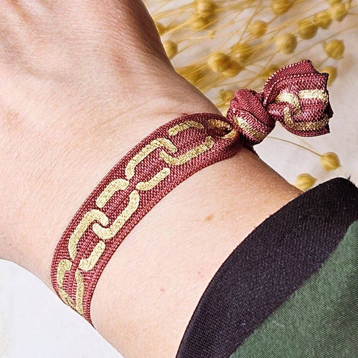 Ibiza Boutique - Wholesale Woven/Braided Bracelet - Ibiza rubber band chain2