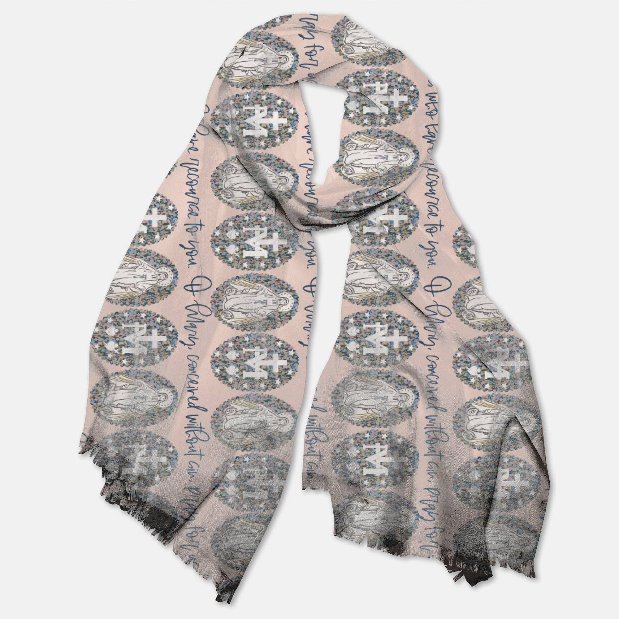 Marigold Catholic Goods, Co. - Wholesale Scarf - Women's - Miraculous Medal Scarf2