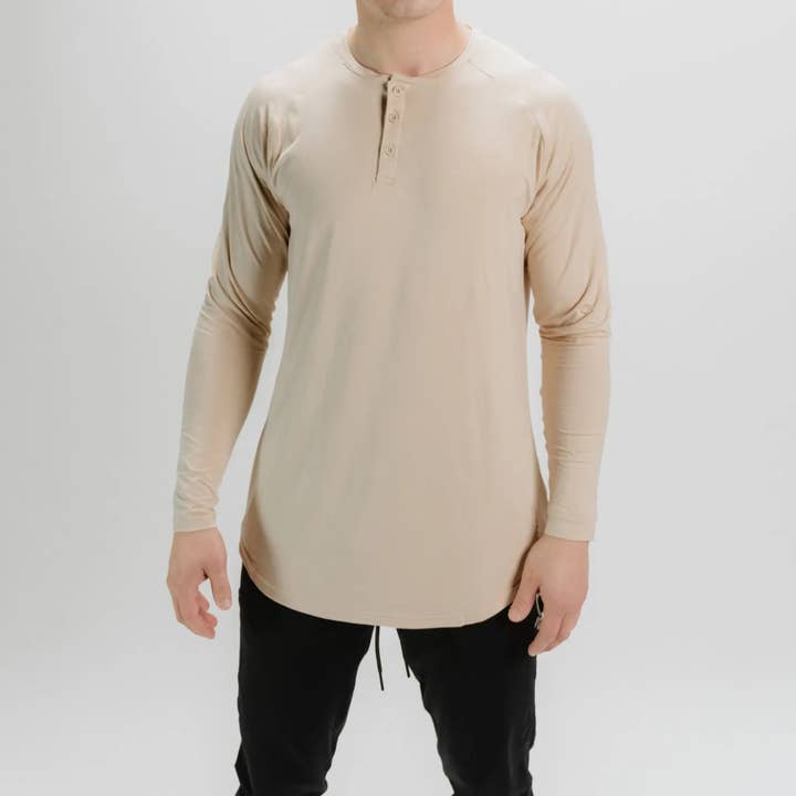 MODAL HENLEY for wholesale by MYB Apparel