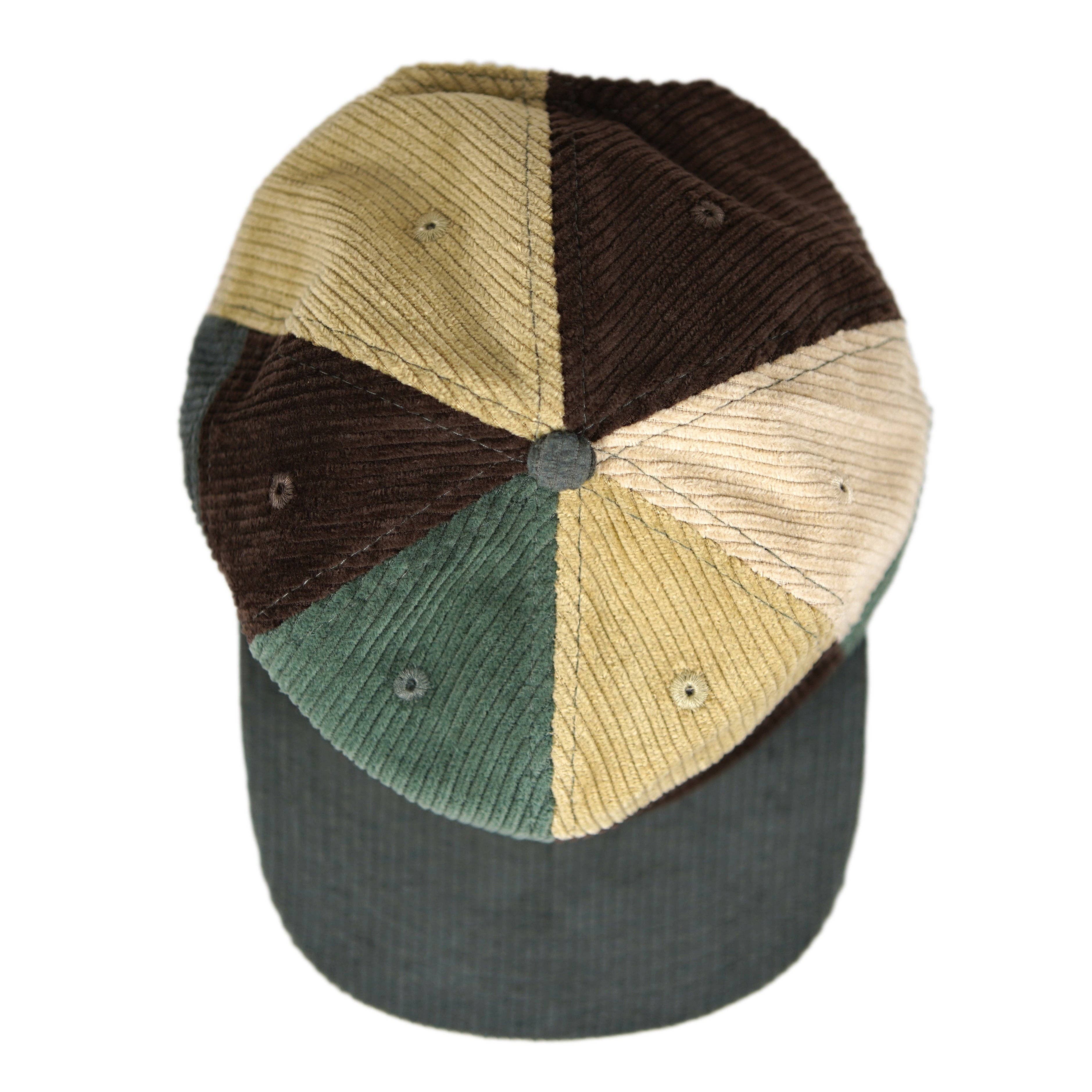 Stuntin Goods - Wholesale Flat Brim Cap - Unisex - Patchwork Corduroy Hat14