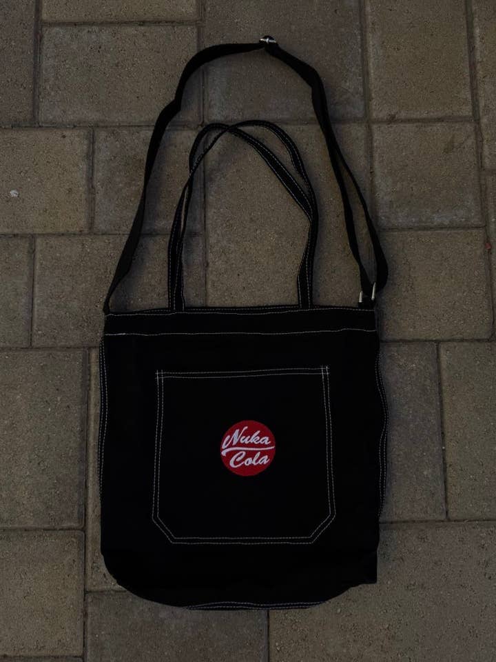 Fallout Video Game Zipper Tote Bag Nuka Cola for wholesale by Threads By Tie