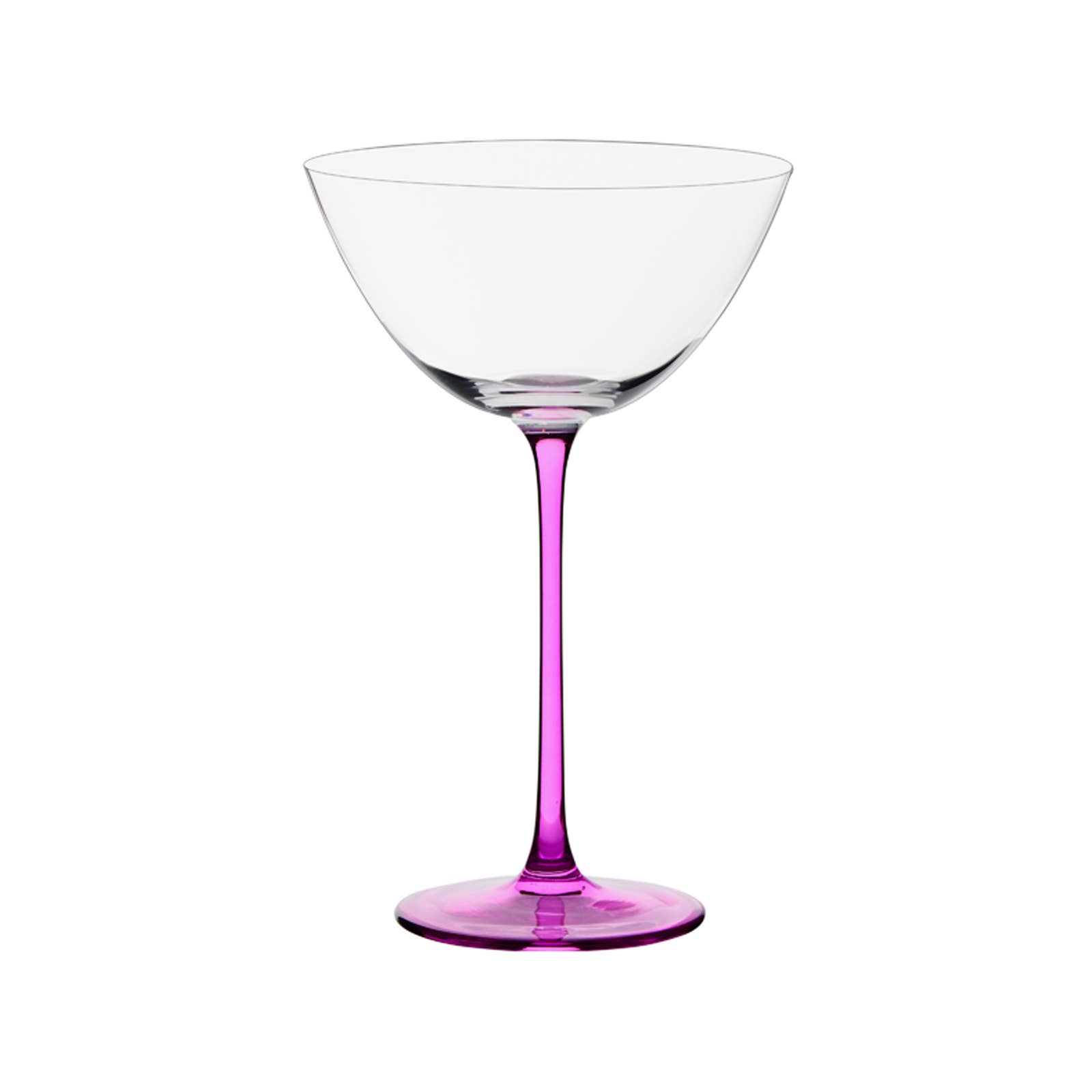 The DRH Collection BV – Großhandel Cocktail-/Schnapsglas – Set mit 4 Gala-Cocktailgläsern mit farbigen Stielen4