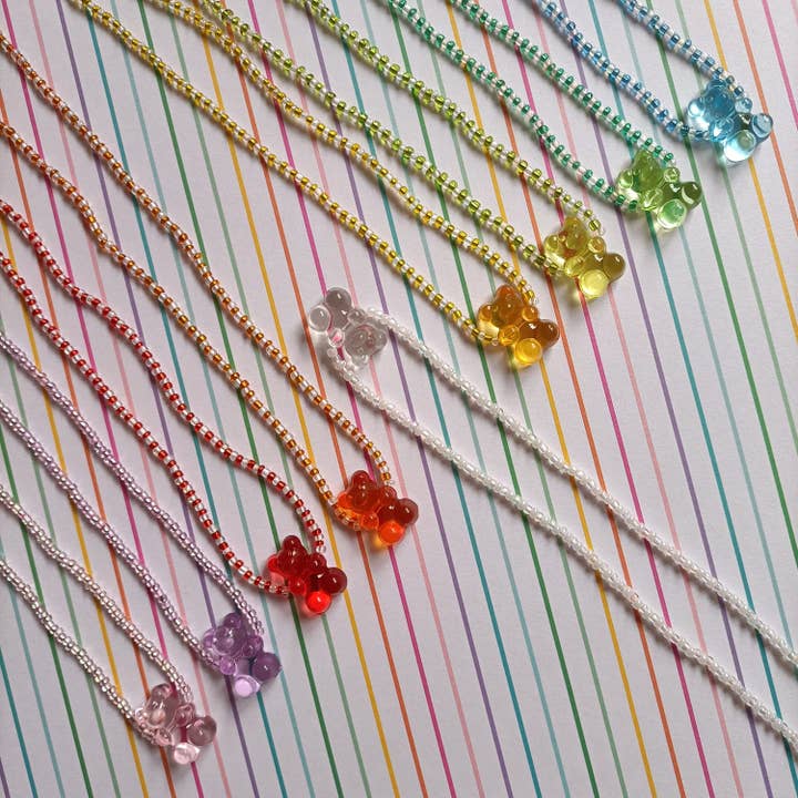 Beaded Necklace | Gummy Bear Model for wholesale by Kolorya