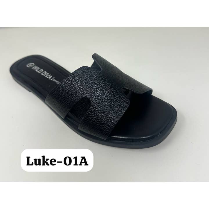 Mars Sky Shoes Wholesale - Wholesale Sandals - Women's - Wild Diva LUKE-01A Women H Band Slide Flat Sandals