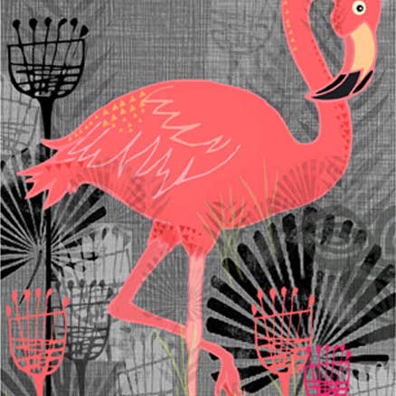 Pink Flamingo Card for wholesale by Rocket 68