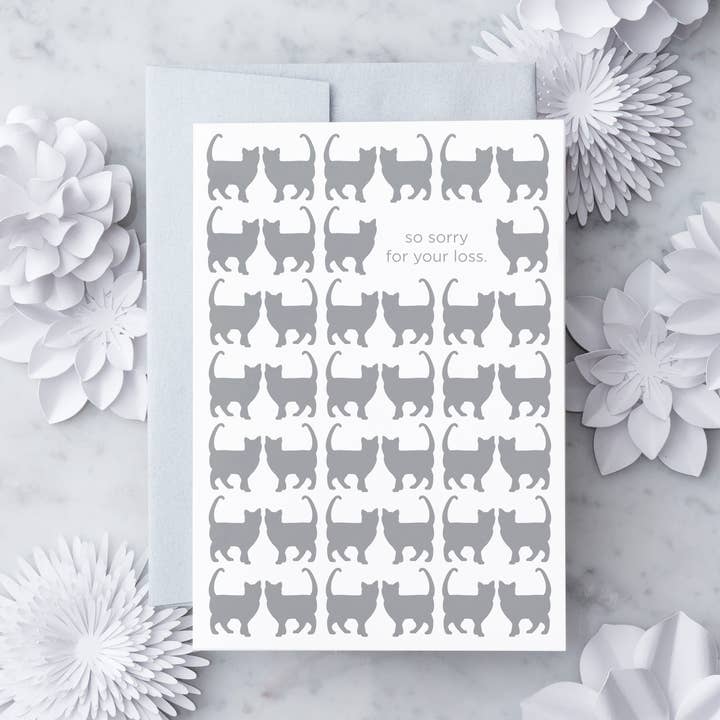 SY05 - Sorry for your loss - cat for wholesale by Design With Heart