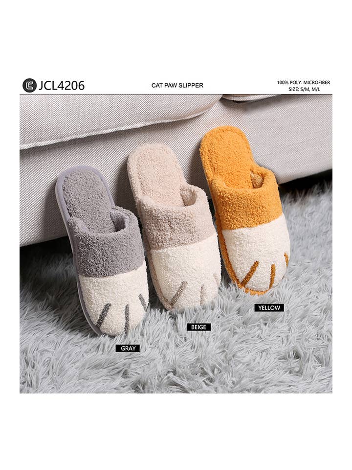 Hana – wholesale Slippers – Women's – Cat Paw Slipper